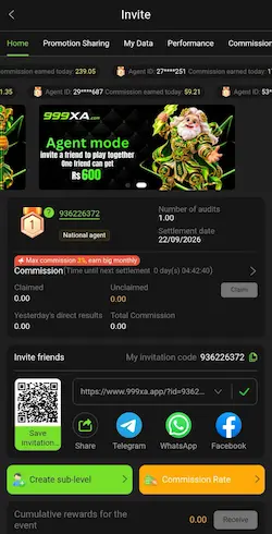 999XA Game Invite